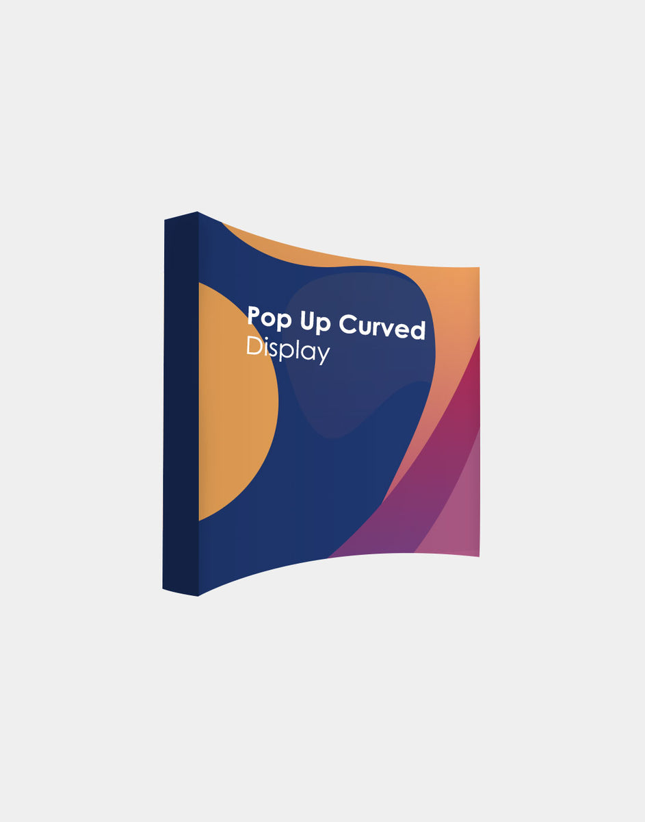 Velcro Fabric Pop up Curved Display for Exhibitions – Backdropsource