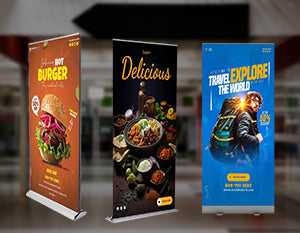 Unleash Your Brand's Power with Roll Up Banner Stands!