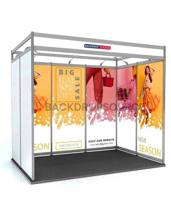 Shell Scheme Exhibition Graphics for 10ft Wide x 10ft Depth Booth