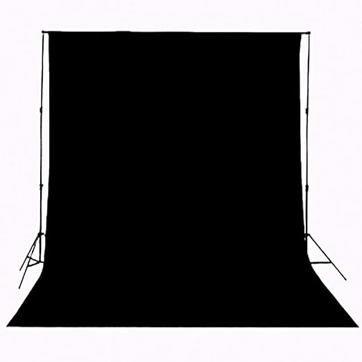 Heavy Duty Pure Muslin Photography Backdrop - Black