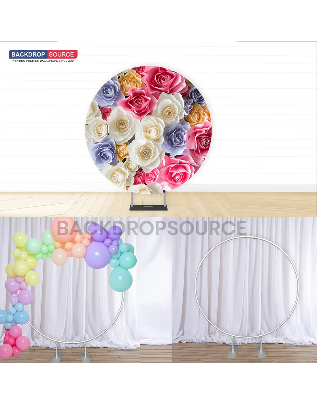 Circular Backdrop Stand ( Diameter 79 inches ) for Wedding & Birthday Parties Decorations