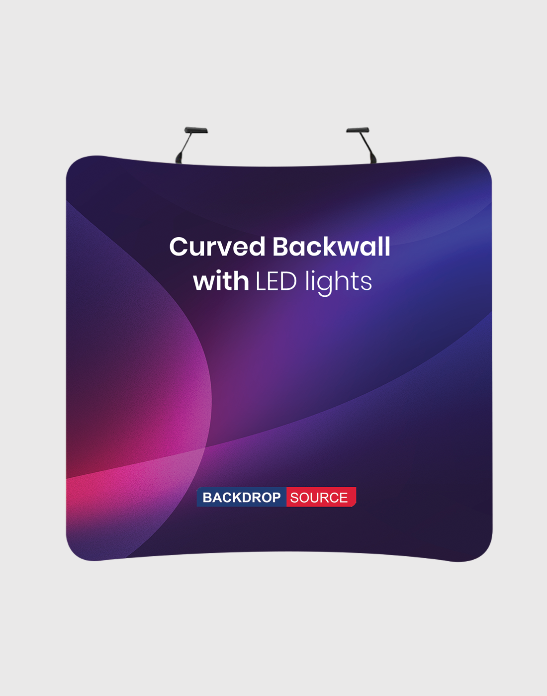 Curved Backwall Kit with LED Spot Light