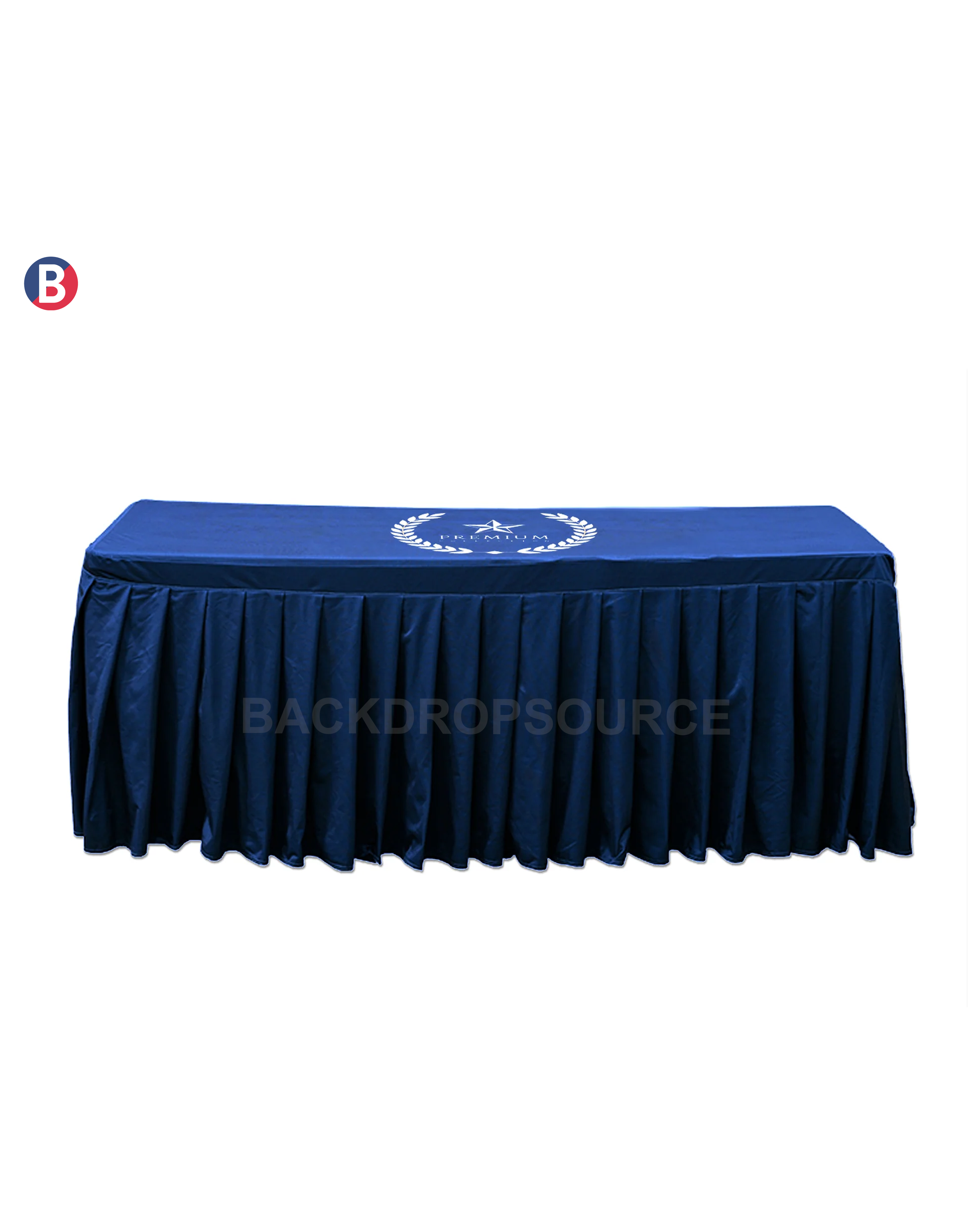 Custom Fitted Table Skirts with Top