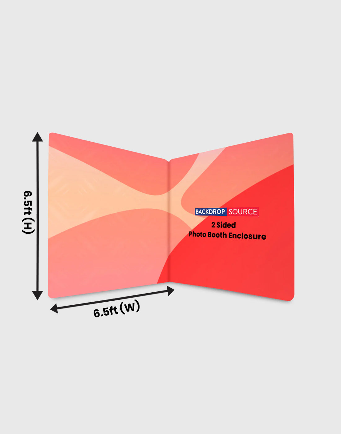Custom Printed 2 Sided Photo booth Enclosure