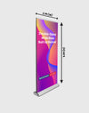 Double-sided wide base Roll Up Banner