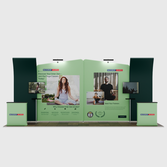 Portable Exhibit Display 20ft - Model 3