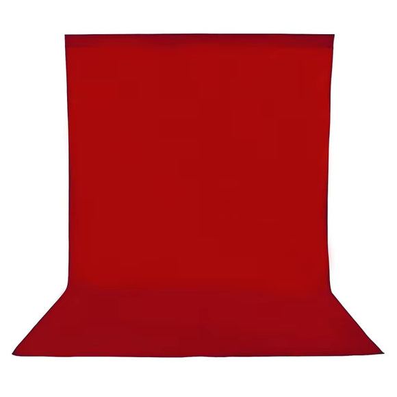 Heavy Duty Pure Muslin Photography Backdrop - Red