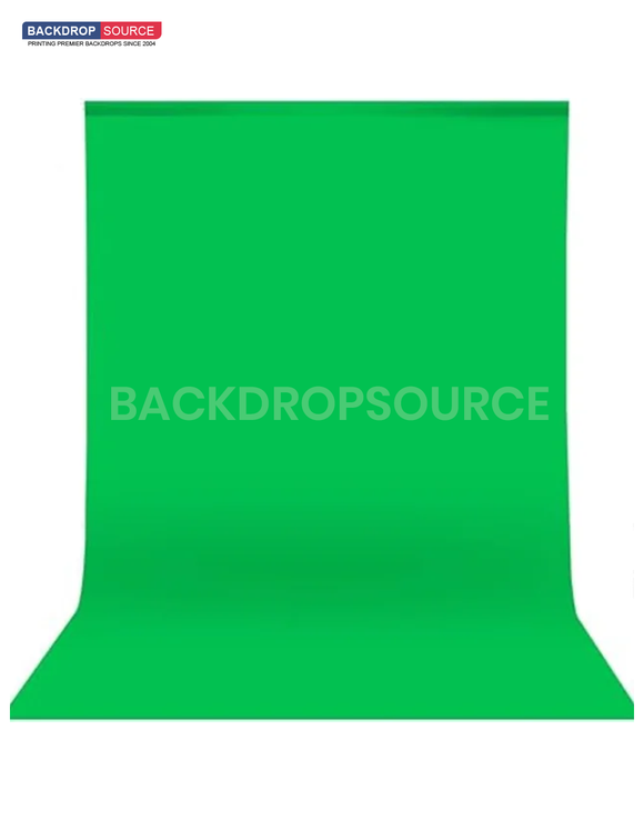 Heavy Duty Pure Muslin Photography Backdrop - Chroma Green