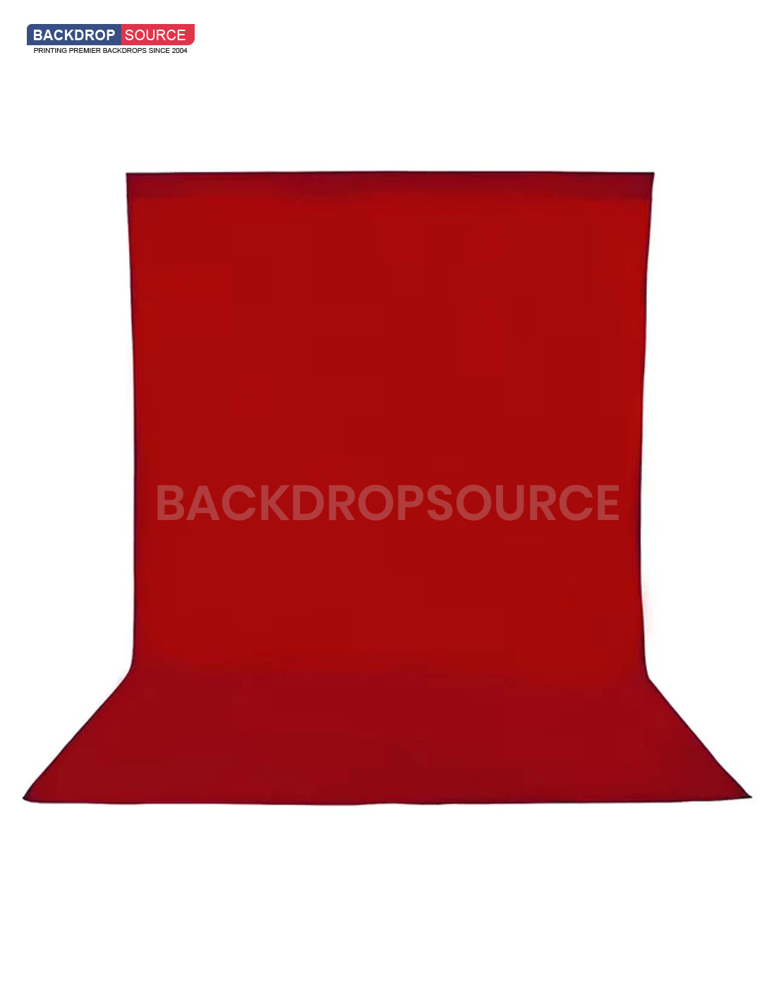 Heavy Duty Pure Muslin Photography Backdrop - Red