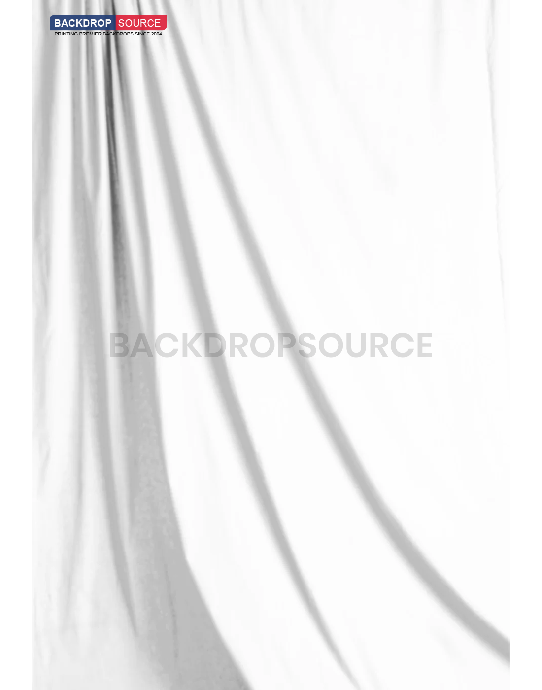 Heavy Duty Pure Muslin Photography Backdrop - White