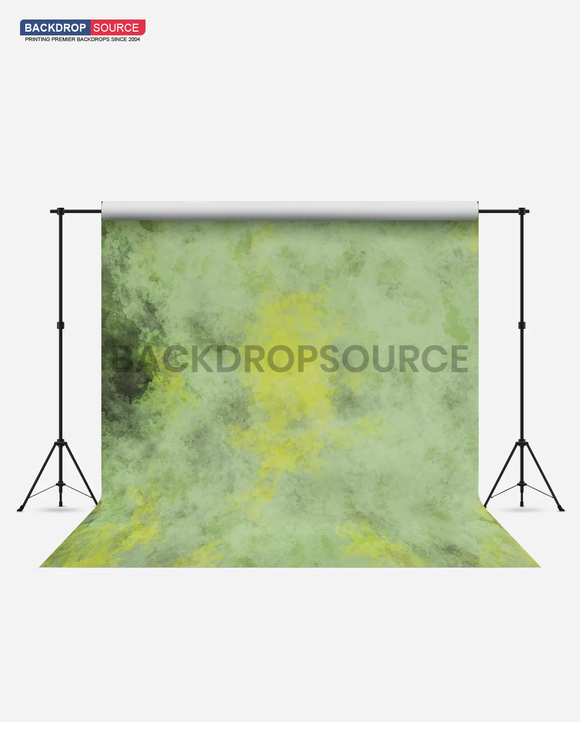 Pale Yellow Green Fashion Wrinkle Resistant Backdrop