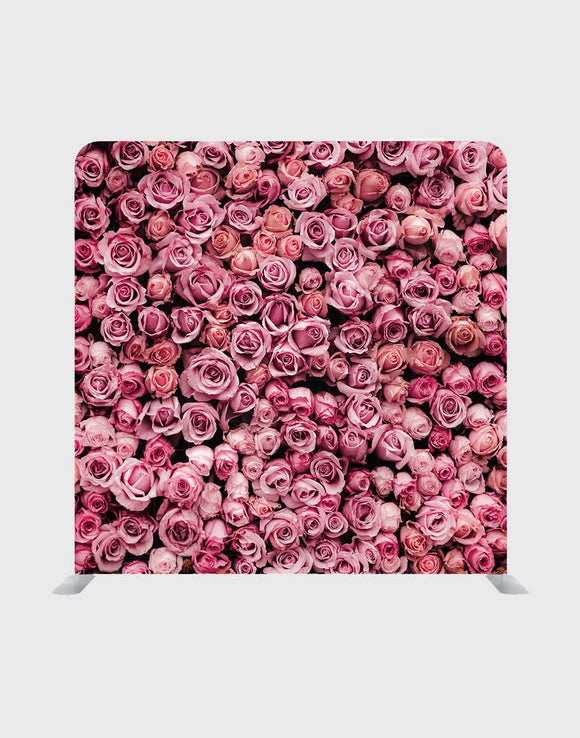 Pink Rose petals Media wall