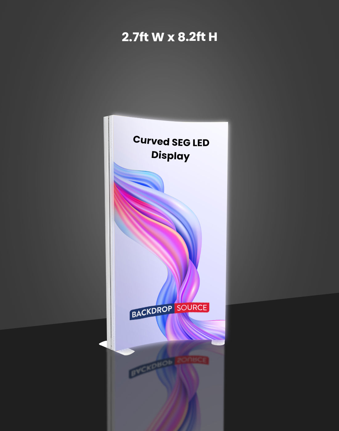 Curved SEG Fabric LED Light Box Display