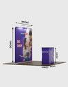 10ft x 10ft Straight Exhibit Pro 3-in-1 Display Kit with Hard Podium Case