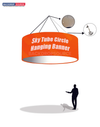 Sky Tube Circle Hanging Banner