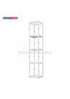 Square Portable Aluminum Spiral Tower Display - 5 Layer Shelves