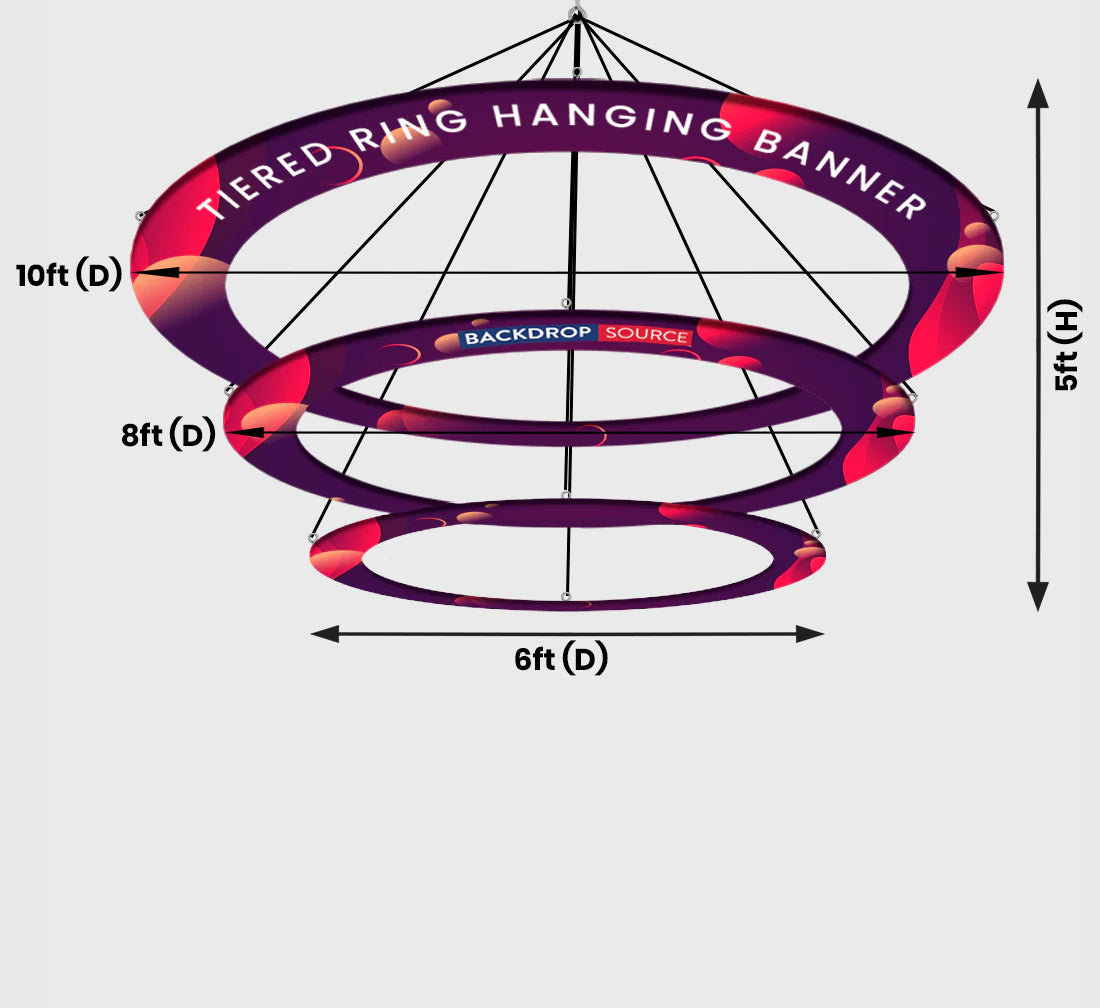 Tiered Ring Hanging Banner