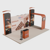 20x10 Straight Backdrop with 3D Wall & Arch Exhibition Kit