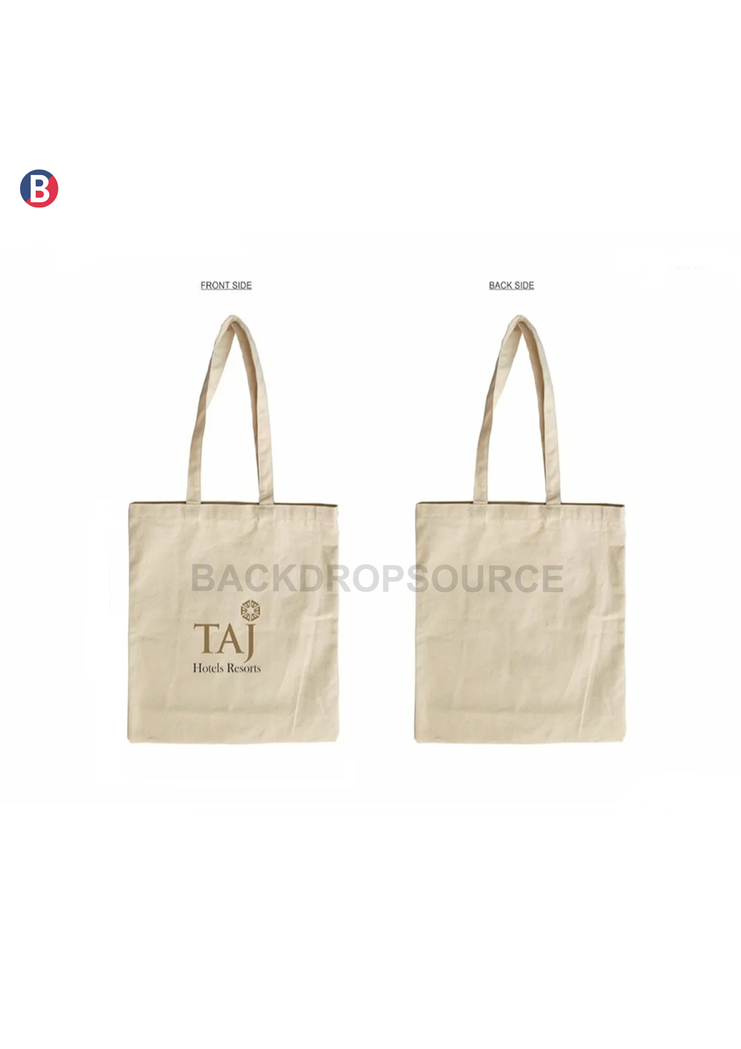 White Canvas Cotton Tote Bag