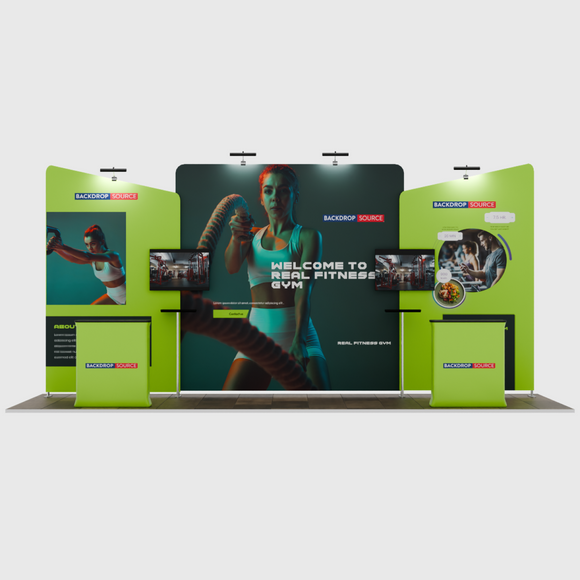 Portable Exhibit Display 20ft - Model 6