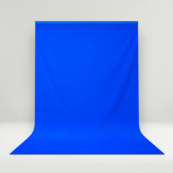 Heavy Duty Pure Muslin Photography Backdrop - Chroma Blue