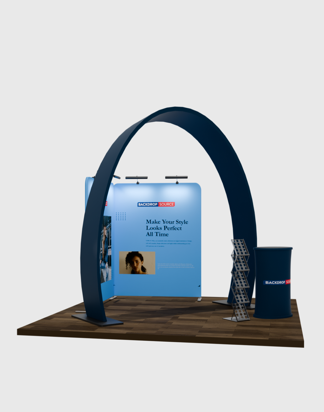 Modular Horseshoe Arch Exhibition Kit for 10ft Wide Booths