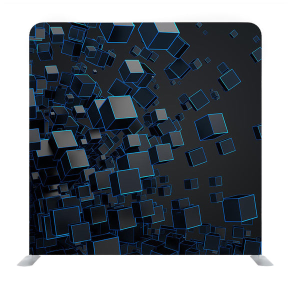 Abstract 3d Rendering of Chaotic Particles Media Wall - Backdropsource