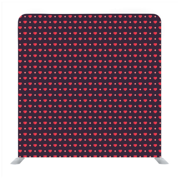 Abstract Multicoloured valentine heart pattern on indigo Backdrop - Backdropsource