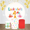 First Birthday Event Party Round Backdrop Kit - Backdropsource