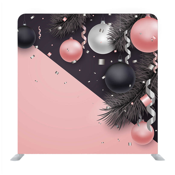 Snowflakes On Black Background Media Wall - Backdropsource